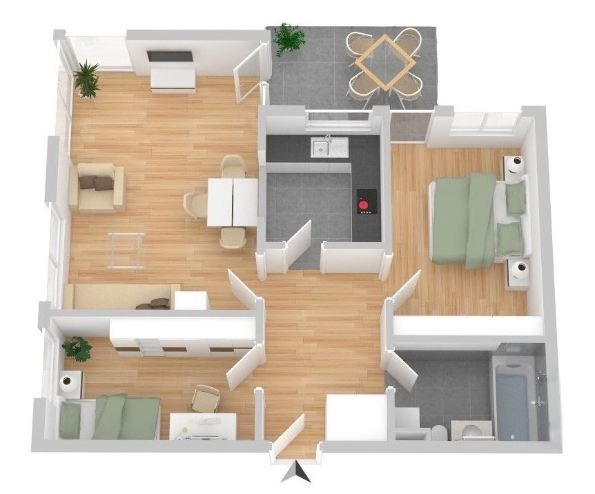 Grundriss Erdgeschosswohnung Gro�hansdorf